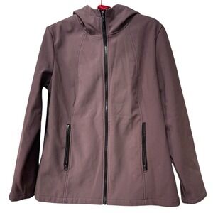 HFX Performance Softshell Hooded Jacket Zip Pockets Women's XL Fleece Lined